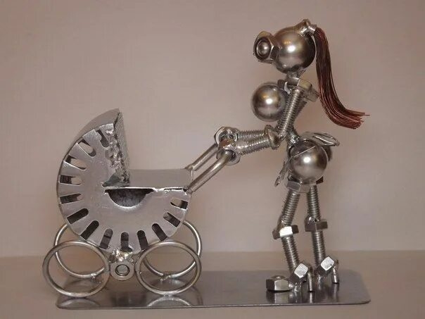 Поделки из болтов и гаек фото поделки из металла своими руками - Căutare Google Arte metal reciclado, Arte en 