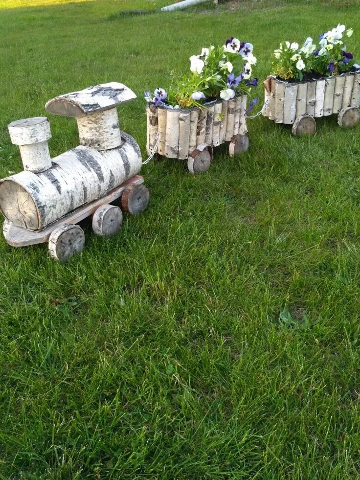 Поделки из бревен для дачи своими руками Pin su дача nel 2024 Giardino fai da te, Idee per il giardino di casa, Idee giar