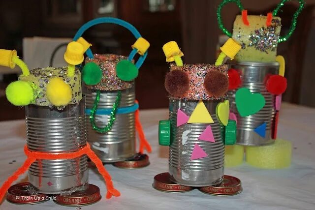 Поделки из бросового материала фото Pin on Kid Blogger Network Activities & Crafts