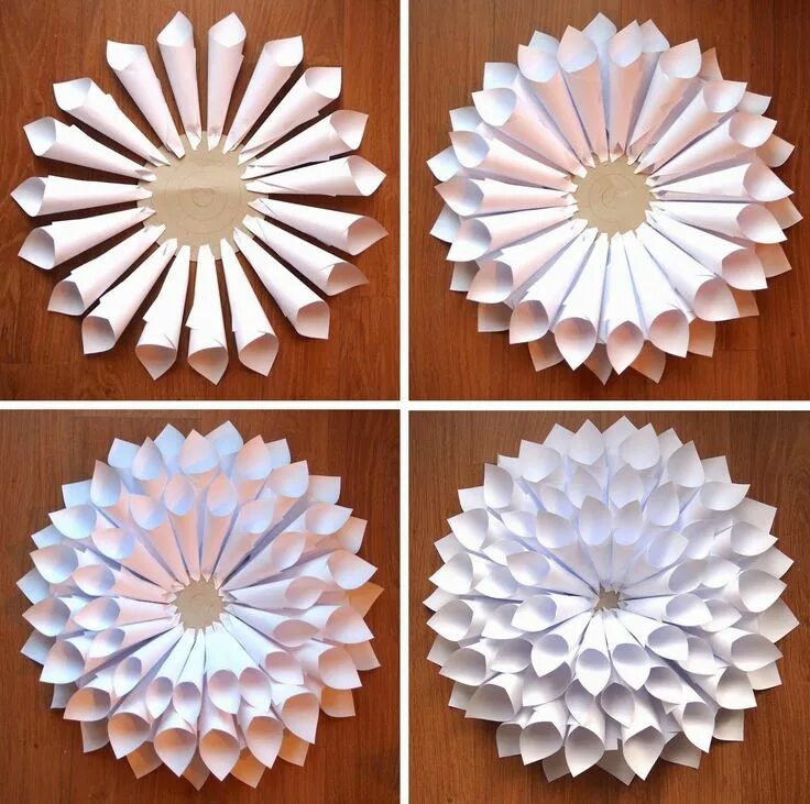 Поделки из бумаги фото простые La couronne-fleur (et pas la couronne DE fleurs) in 2024 Paper flowers craft, Fl