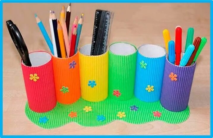 Поделки из бумаги канцелярия поделки самоделки Виртуальный мастер-класс "Карандашница из бумаги" 2020, Волоколамский район - да