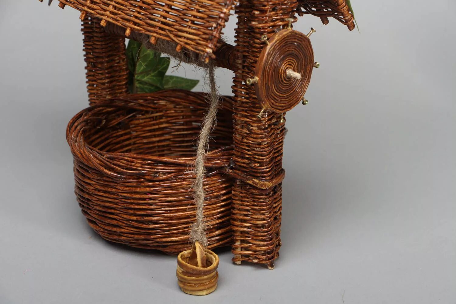 Поделки из бумажной лозы своими руками фото BUY Decorative newspaper well 365468668 - HANDMADE GOODS at MADEHEART.COM