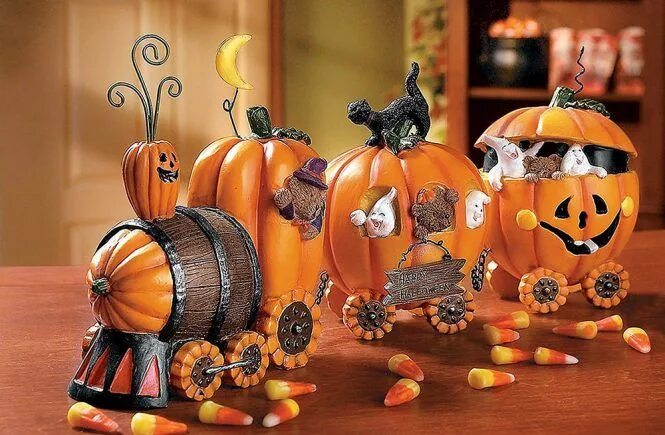 Поделки из бутылочной тыквы своими руками фото Happy Halloween Wallpaper - Live Wallpaper HD Décoration citrouille, Décoration 