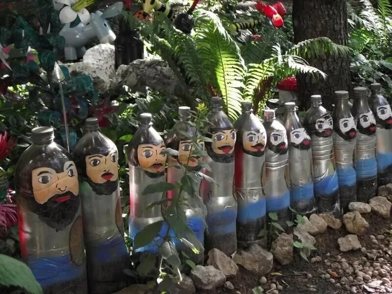 Поделки из бутылок фото и описание КИТЧ