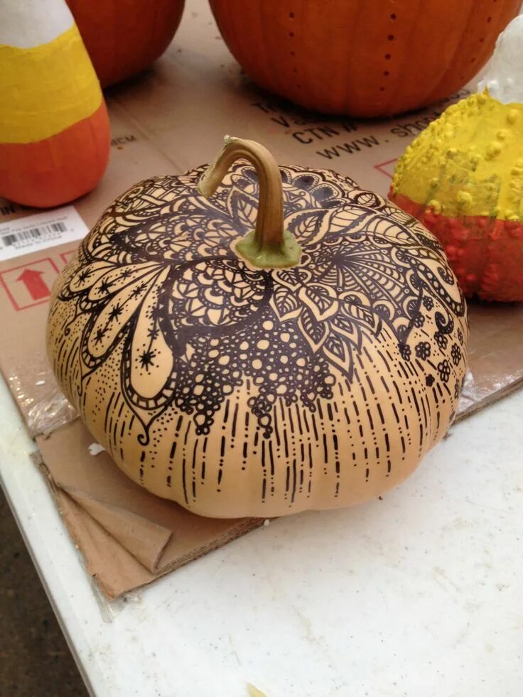 Поделки из декоративной тыквы фото Zentangle Pumpkin Pumpkin zentangle, Pumpkin pattern, Halloween zentangle