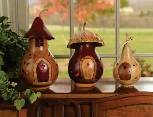 Поделки из декоративной тыквы фото Birdhouse Gourd Seeds USA Bird Bottle Calabash Chinese Asian Buddha Squash 2024 