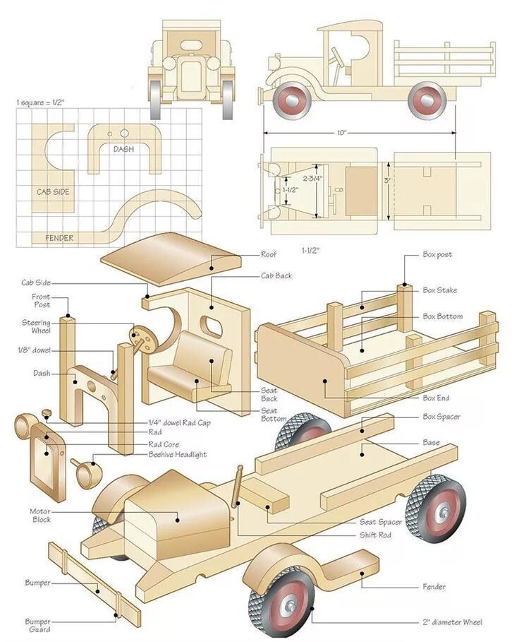 Поделки из дерева своими руками с чертежами Afbeeldingsresultaat voor wooden toys plan Wooden toy trucks, Wooden toys plans,