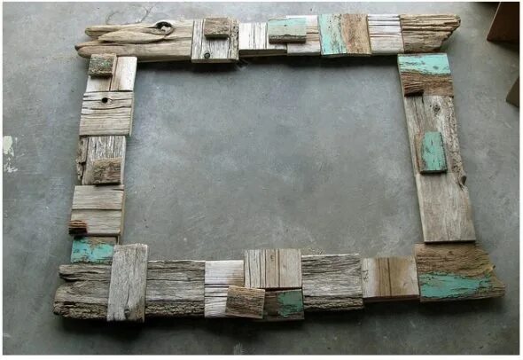 Поделки из дощечек своими руками фото Pin by Ismael Mendoza on Craft Ideas Diy mirror, Mirror photo frames, Driftwood 