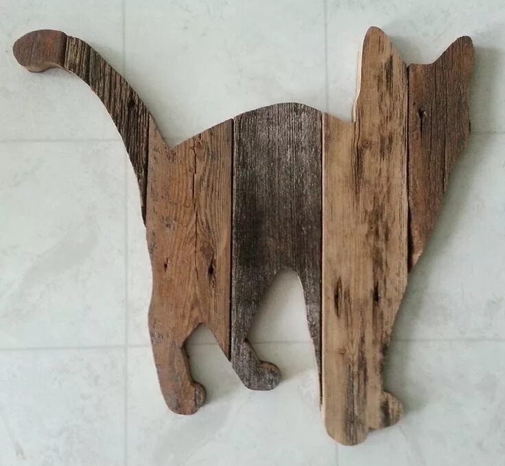 Поделки из доски своими руками фото Calico Cat - Pose 1 (SOLD made-to-order)