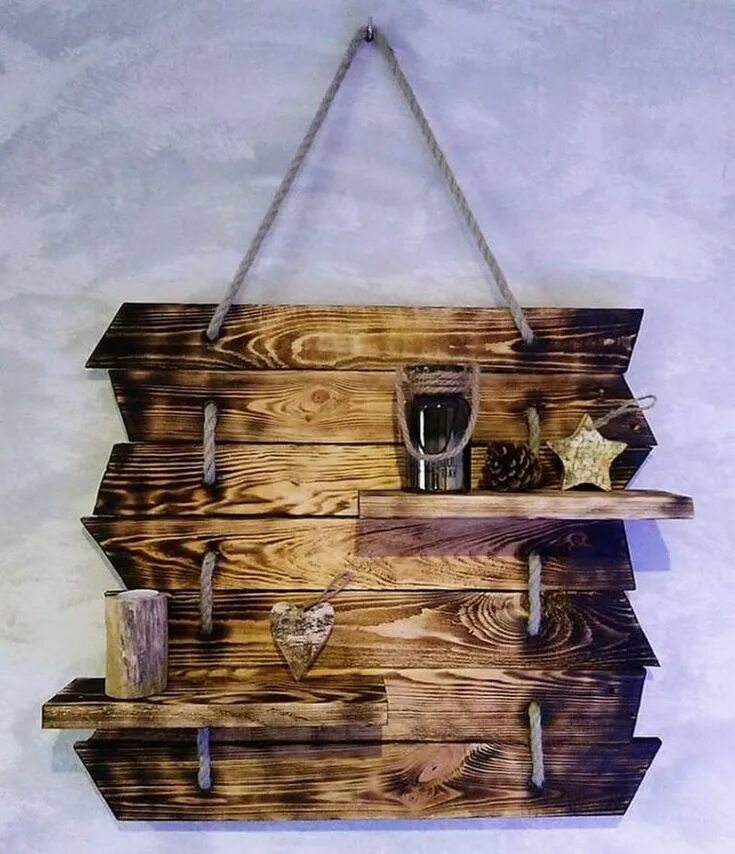 Поделки из досок фото Rustic Creations Out of Used Wood Pallets Rustic Home Decor and Design Ideas. Wo