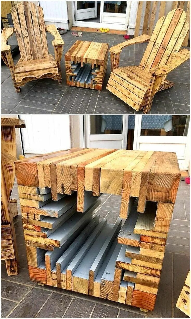 Поделки из досок фото Inspirierende DIY-Ideen für das Palettenrecycling - Inspirierende DIY-Ideen für 