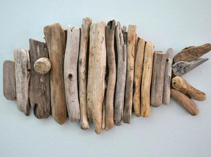 Поделки из дрифтвуда фото Driftwood Fish Tutorial Driftwood projects, Driftwood fish, Driftwood art