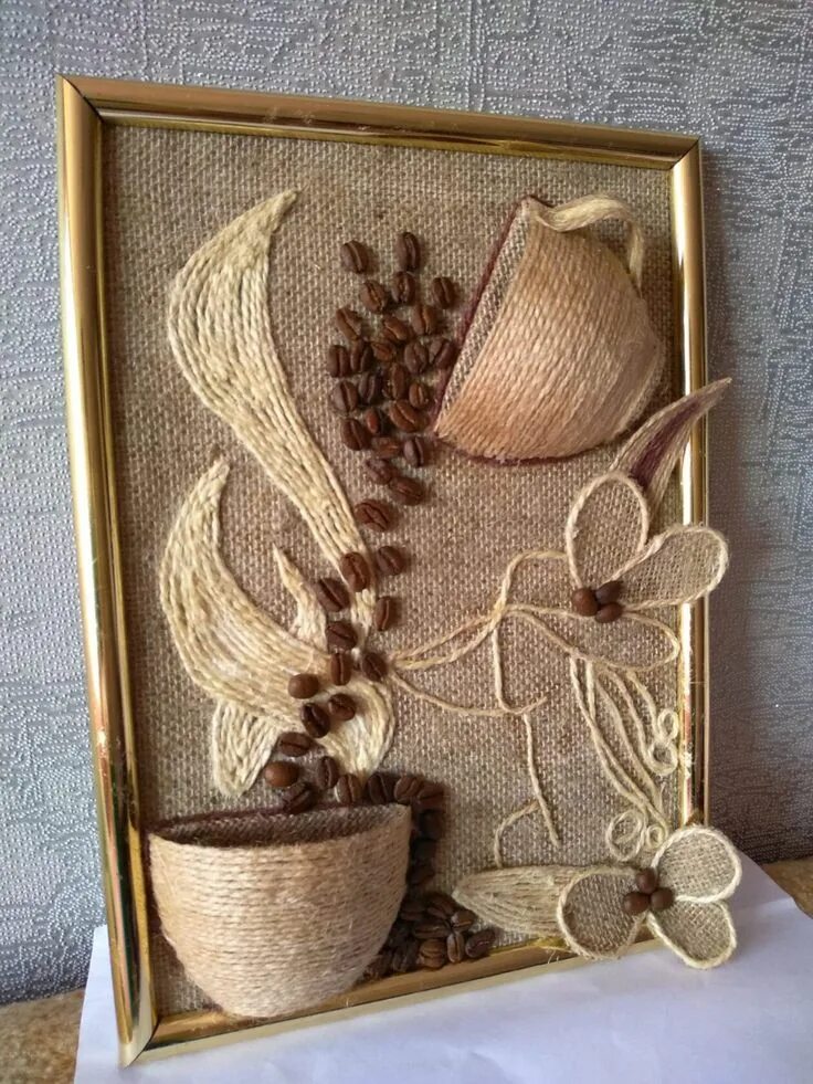 Поделки из джута фото 60) Одноклассники Jute crafts, Burlap crafts, Paper crafts
