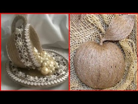Поделки из джута фото новые идеи шпагат Basteln, Kreativ, Jute