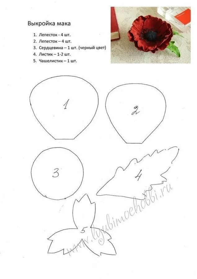 Поделки из фоамирана своими руками схемы эскизы, трафареты Paper flowers craft templates, Paper flower kit, Fabric flower