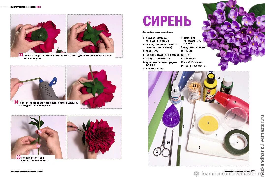 Поделки из фоамирана своими руками схемы КНИГА по работе с фоамираном купить в интернет-магазине Ярмарка Мастеров по цене