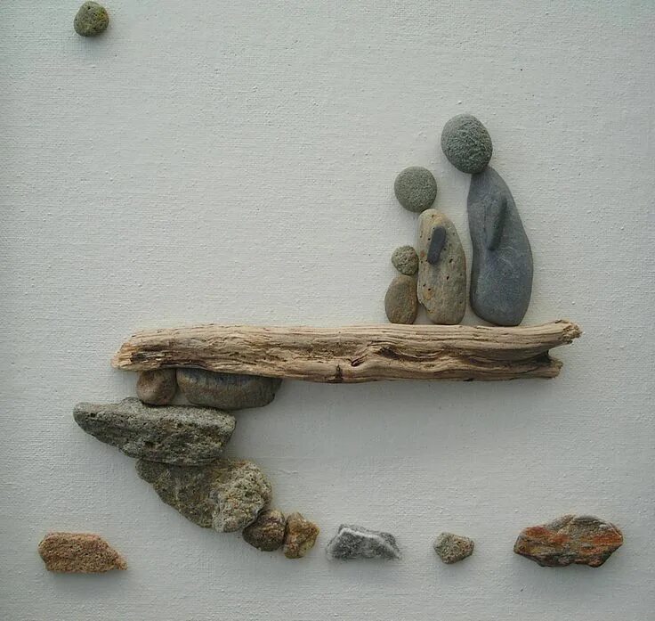 Поделки из гальки фото תוצאת תמונה עבור Sticks Stones and Pebble Art Pebble art, Driftwood art, Stone a