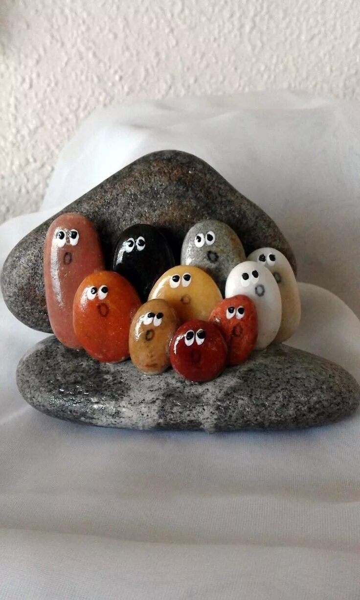 Поделки из гальки своими руками фото Pin en Painted rocks Manualidades con piedras, Artesanías en piedra, Guijarros p