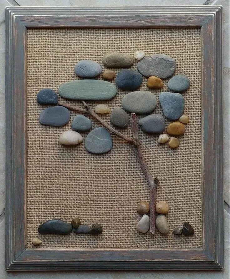 Поделки из гальки своими руками фото Couple Pebble Art Friendship Pebble Art Praying Couple Etsy Stone pictures pebbl