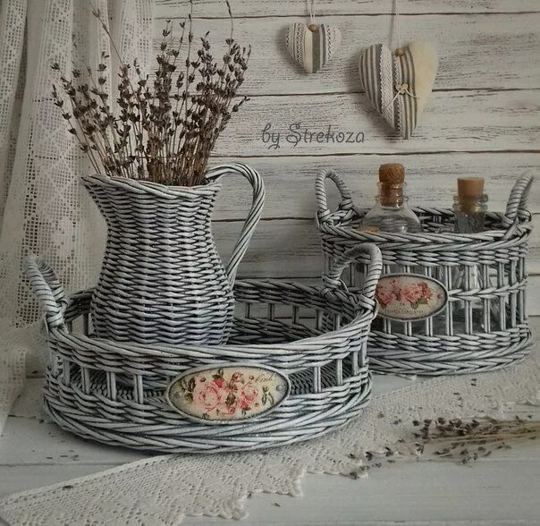 Поделки из газетных трубочек фото Основной альбом Paper basket weaving, Paper bag crafts, Basket weaving