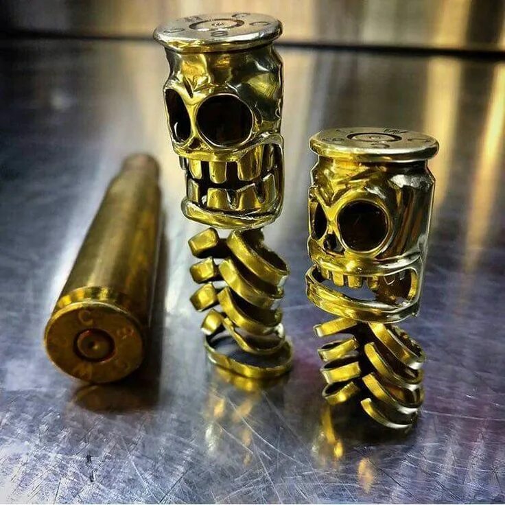 Поделки из гильз фото Pin by Мартаков А.В. on cool stuff Brass art, Bullet casing, Skull