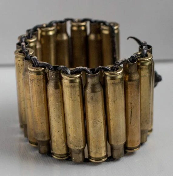 Поделки из гильз фото Brass bullet bracelet Post Apoc Bullet jewelry, Bullet casing jewelry, Ammo jewe