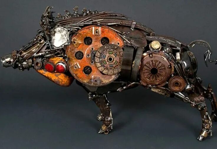 Поделки из хлама фото Pin by T_E on MetalArt Scrap metal art, Metal sculpture, Metal art