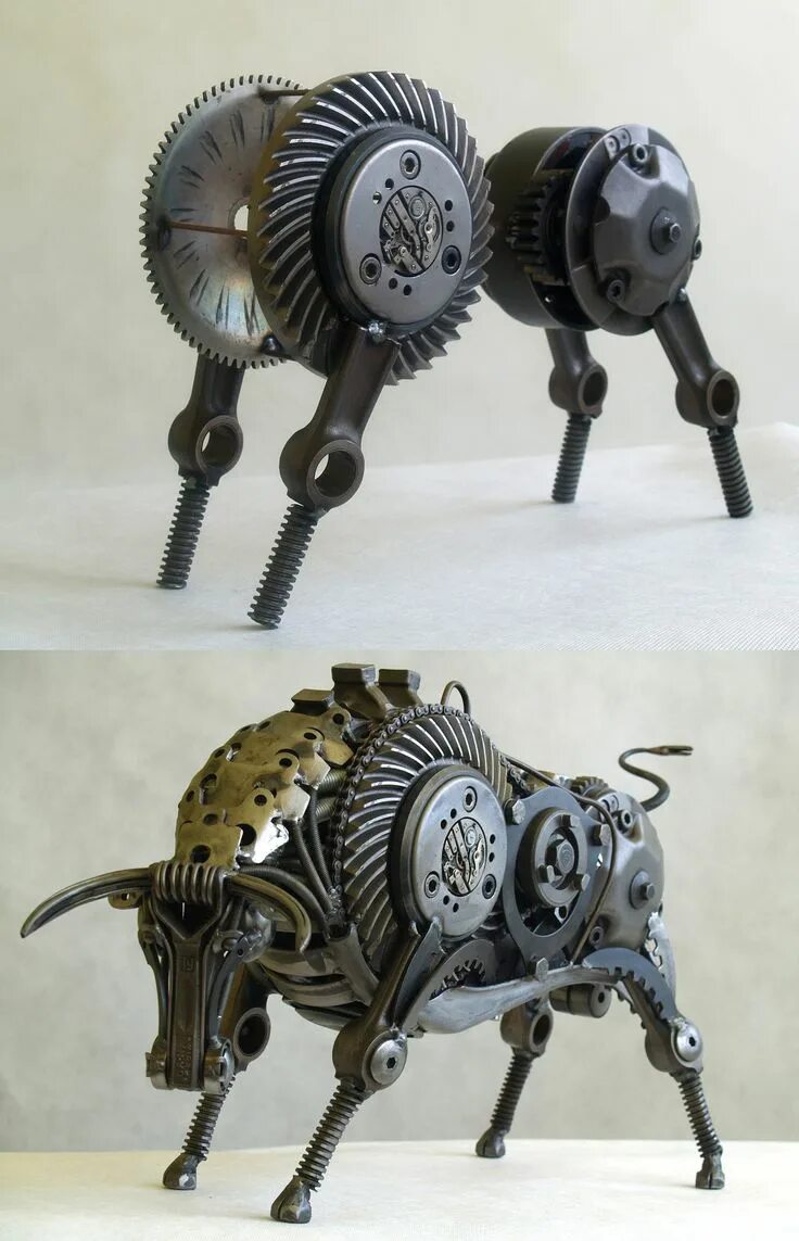 Поделки из хлама своими руками фото Lamborghini Bull Scrap metal art, Metal art, Metal art sculpture