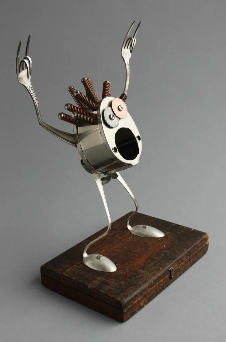 Поделки из хлама своими руками фото All sizes Found Object Robot Assemblage Sculpture By Brian Marshall Flickr - Pho