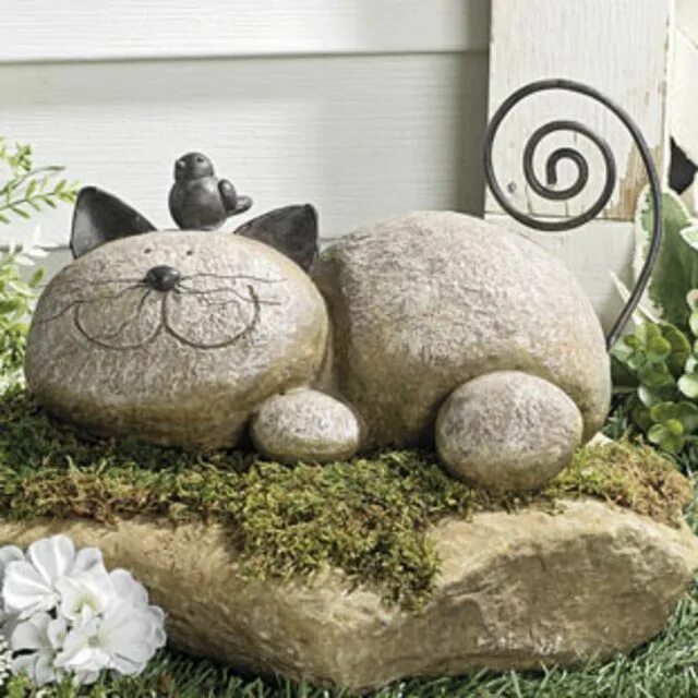 Поделки из камня для сада фото 19 Impressive Stone Garden Decorations That Everyone Can Make Garden stones, Rus