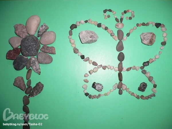 Поделки из камушков 1 класс фото Фигуры из камешков форум Babyblog