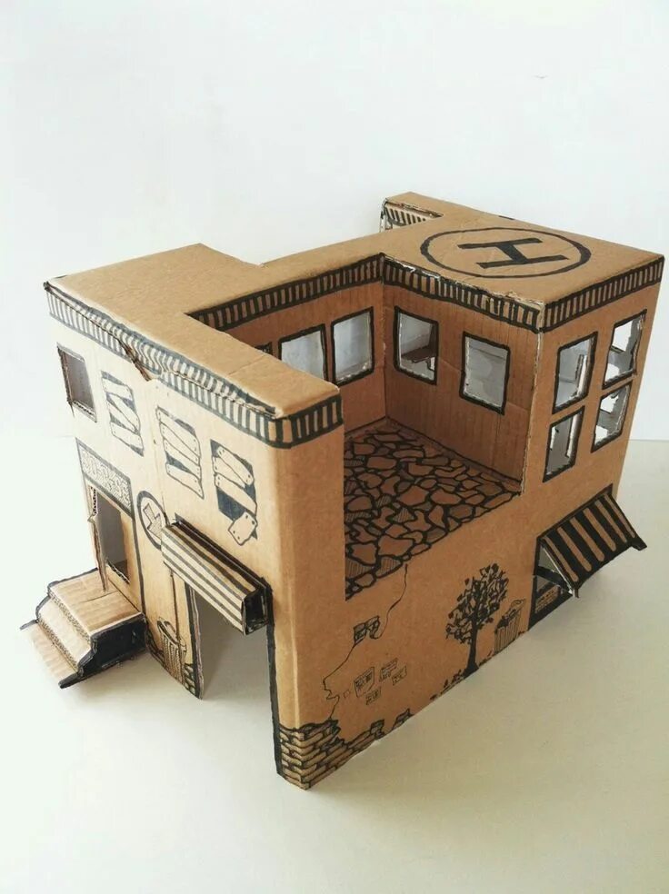Поделки из картона фото Пин от пользователя Mundo Carton на доске Monde en Carton Игрушечные поделки, По