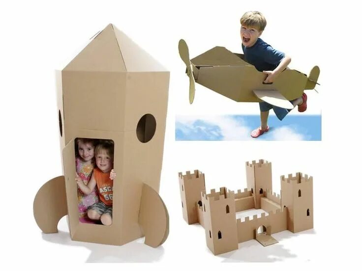 Поделки из картона фото для детей Te sobra cartón? Mirá lo que podés hacer - Taringa! Cardboard toys, Cardboard bo