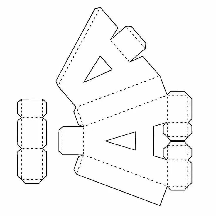 Поделки из картона своими руками схемы Letras 3d Números Alfabeto Quadrado Arquivo Corte Studio Elo7 Diy letters, 3d le