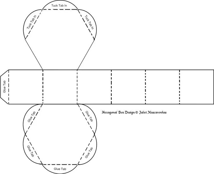 Поделки из картона своими руками схемы box_hexagonal.gif (916 × 745) Box template, Diy template, Arts and crafts box