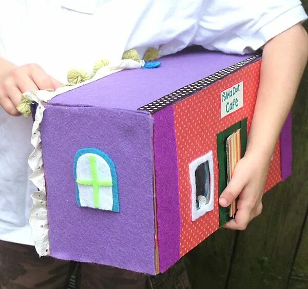 Поделки из коробки фото 16 Outside the Box Ways to Use Shoeboxes 16 Ways To Use Shoeboxes. Shoe box craf