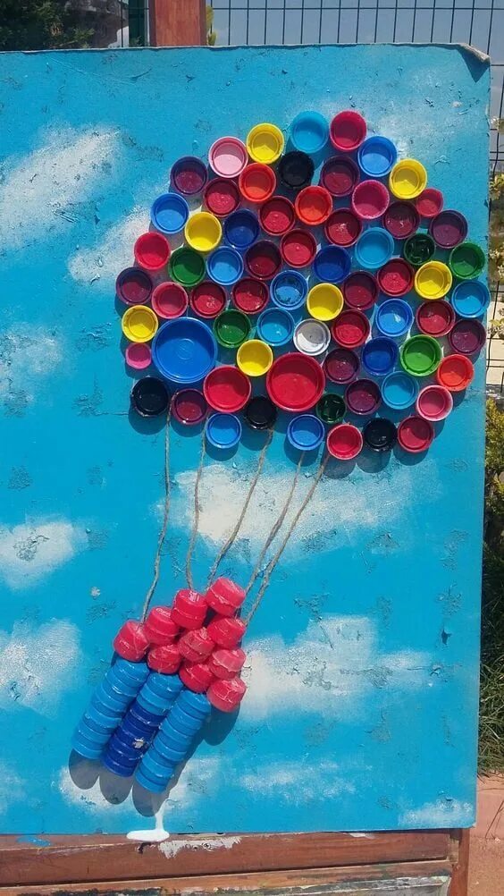 Поделки из крышек фото и описание Pin auf Bricolage et DIY