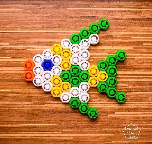 Поделки из крышек фото и описание Post deleted in 2024 Wall, Crafts, Peg