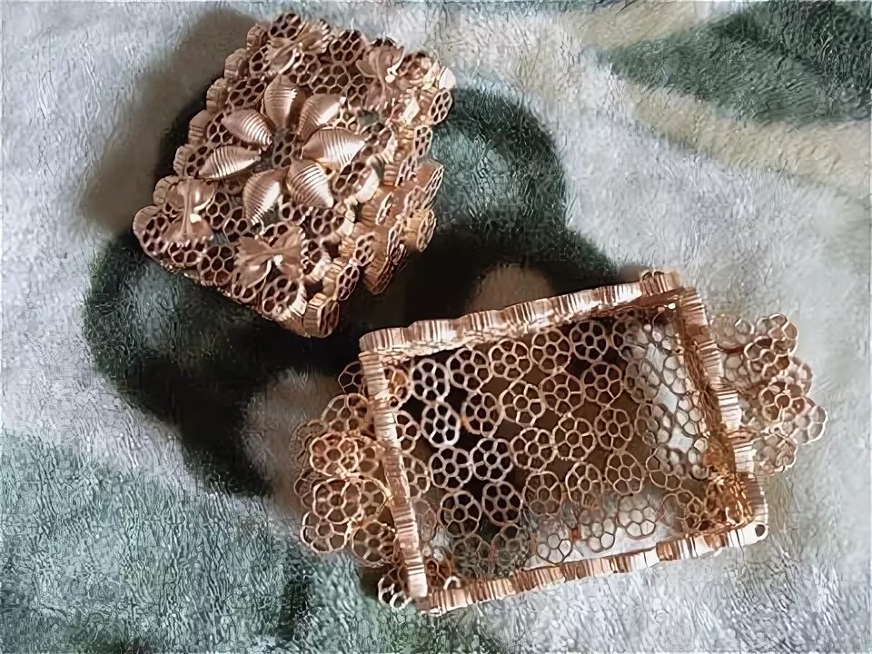 Поделки из макарон фото СУПЕР поделки своими руками из круп и зерен - YouTube