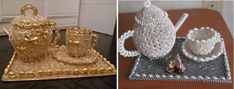 Поделки из макарон фото Декор для дома из макаронных изделий - оригинальное и необычное своими руками! Ф