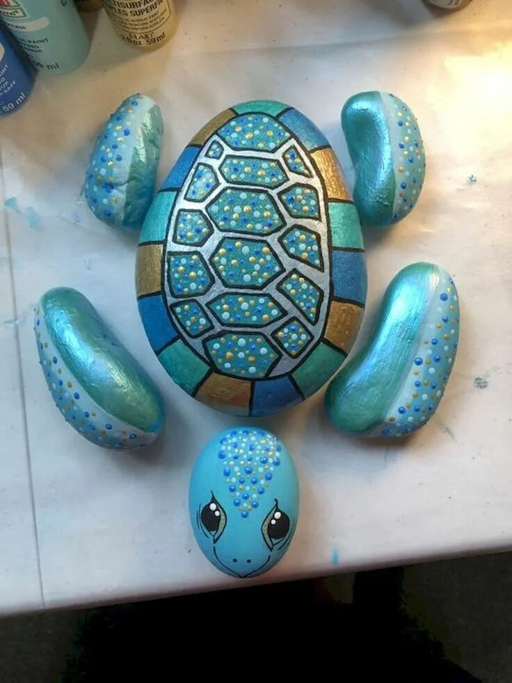 Поделки из мелких камушков черепаха фото 70 Favorite Rock Art Design Ideas Perfect For Beginners - Ideaboz Поделки из кам