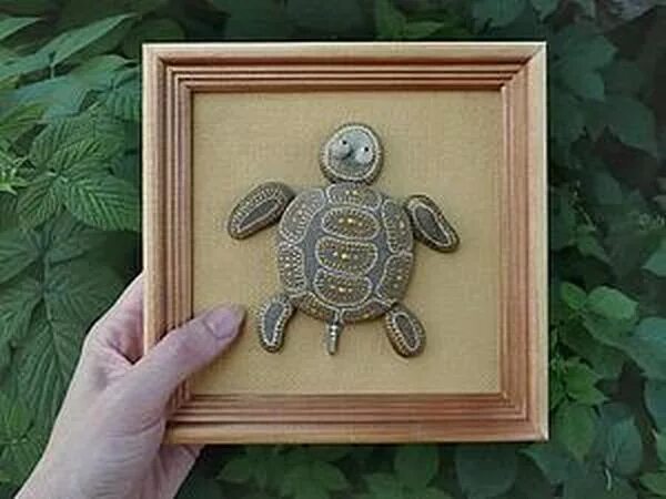 Поделки из мелких камушков черепаха фото Роспись по камню: бесплатные мастер-классы