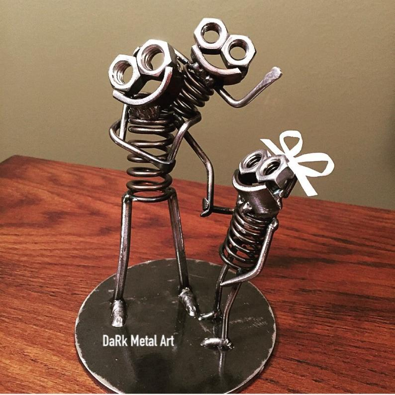 Поделки из металла с помощью сварки фото Metal Art Father's Day Boogie - Etsy Metal art welded, Metal art, Recycled metal