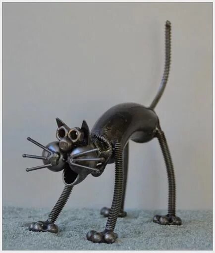 Поделки из металла своими руками фото Wall-E sculpture, hand made from recycled scrap metal, Scrap Metal Art Metal art