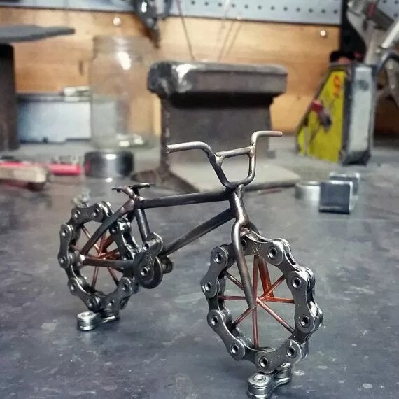 Поделки из металла своими руками фото BMX bicicleta chatarra de arte Proyectos de arte de metales, Proyectos de metale