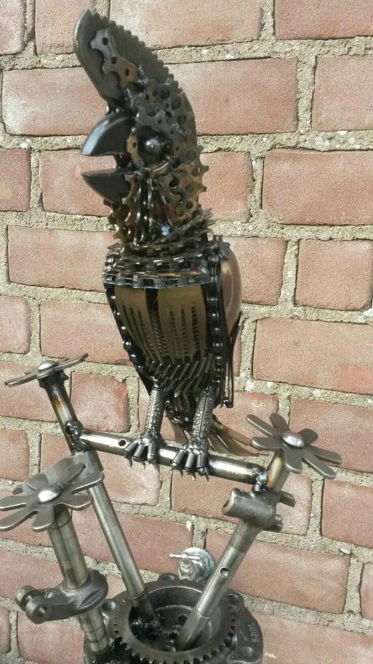 Поделки из металлолома своими руками фото Scrap metal art by Jan van Daal