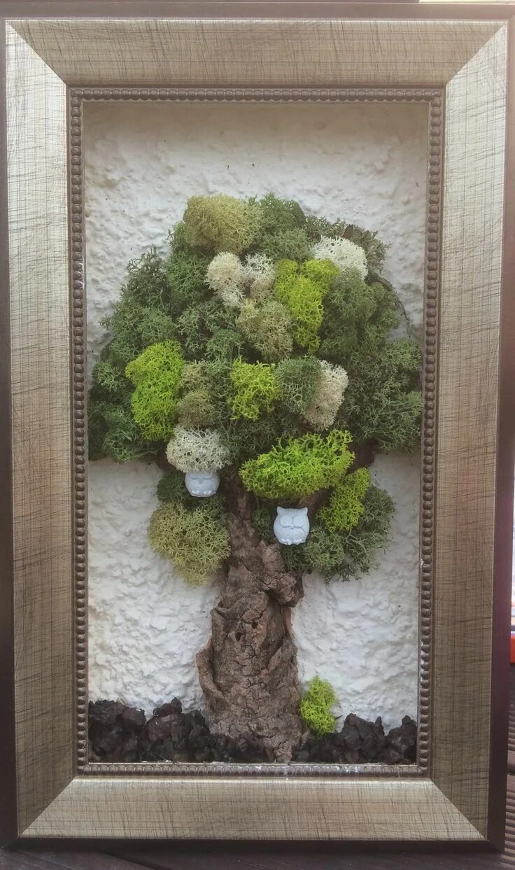 Поделки из мха своими руками фото Create Stunning Moss Wall Art for Your Garden