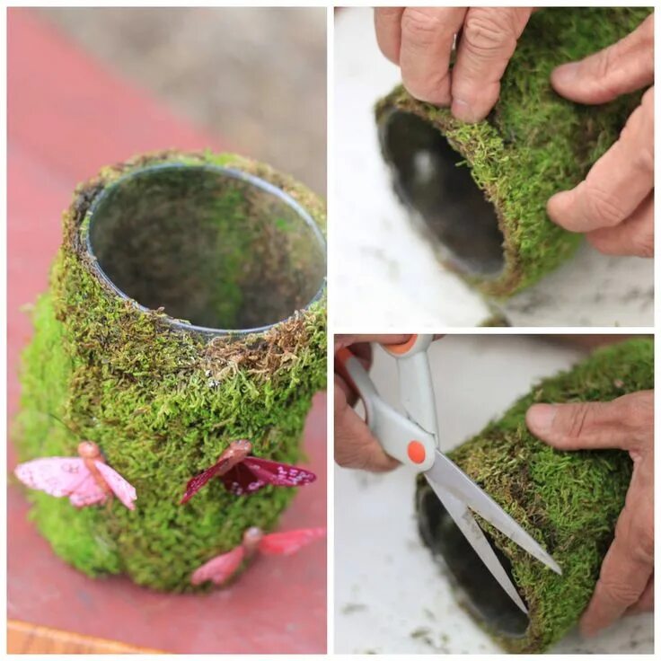 Поделки из мха своими руками фото DIY: Enchanted Forest Cake Stand Fairy garden birthday party, Enchanted forest c