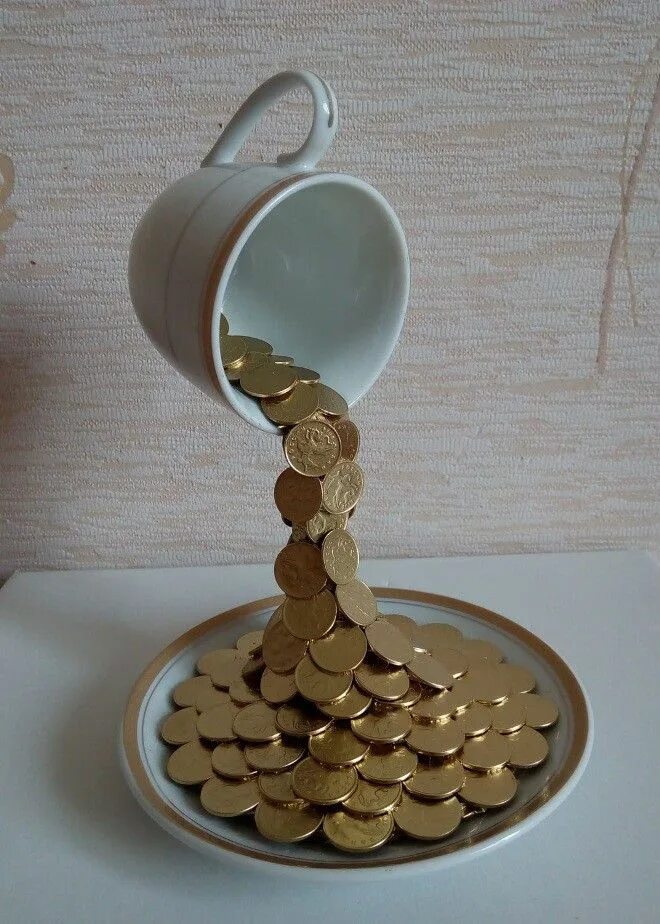 Поделки из монет своими руками фото Pin by Matt Haskins on Quick Saves Coin crafts, Diy wall art decor, Diy jar craf