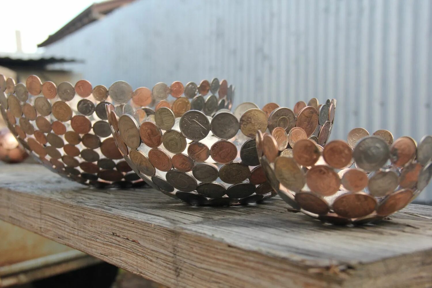 Поделки из монет своими руками фото Unique metal bowl related items Etsy Coin crafts, Coin art, Penny crafts